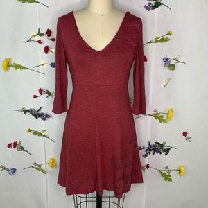 Horny Toad Burgundy Knit Dress